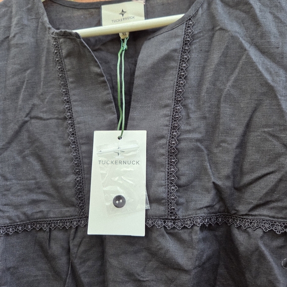 Tuckernuck Black Linen Bridget Dress Size XL - Picture 7 of 11